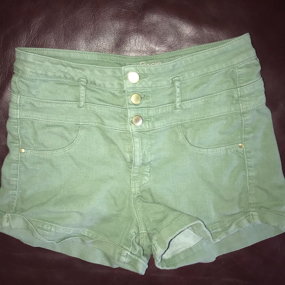 High Rise Shorty Shorts